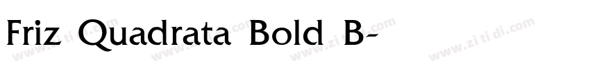 Friz Quadrata Bold B字体转换